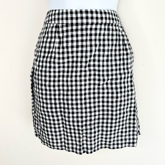 Forever 21 Women’s Checkered Plaid Mini Skirt Gingham Punk Gothic Y2K Black S - Picture 8 of 9